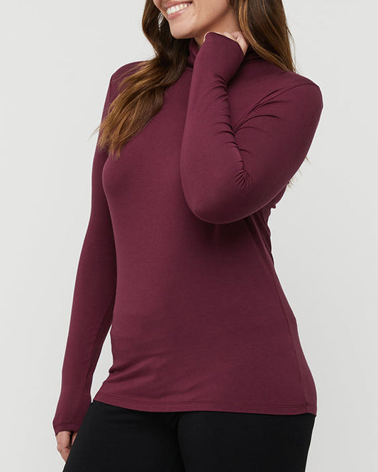 Women’s Maroon Turtle Neck Top |High Neck Top for Women in Bangladesh