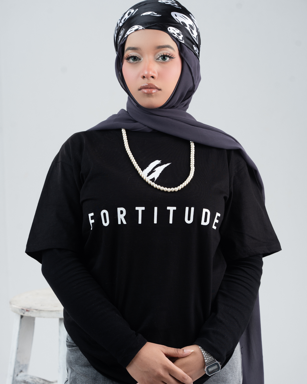 Signature 180 GSM Premium Cotton Essential T-Shirt for Women | FORTITUDE