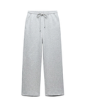 Cloud Fleece High Waist Wide-Leg Sweatpants | Grey Marl | Premium Heavyweight Cotton Baggy Sweatpants with Adjustable Waistband