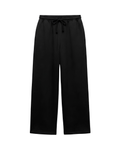Cloud Fleece High Waist Wide-Leg Sweatpants | Charcoal Black | Premium Heavyweight Cotton Baggy Sweatpants with Adjustable Waistband