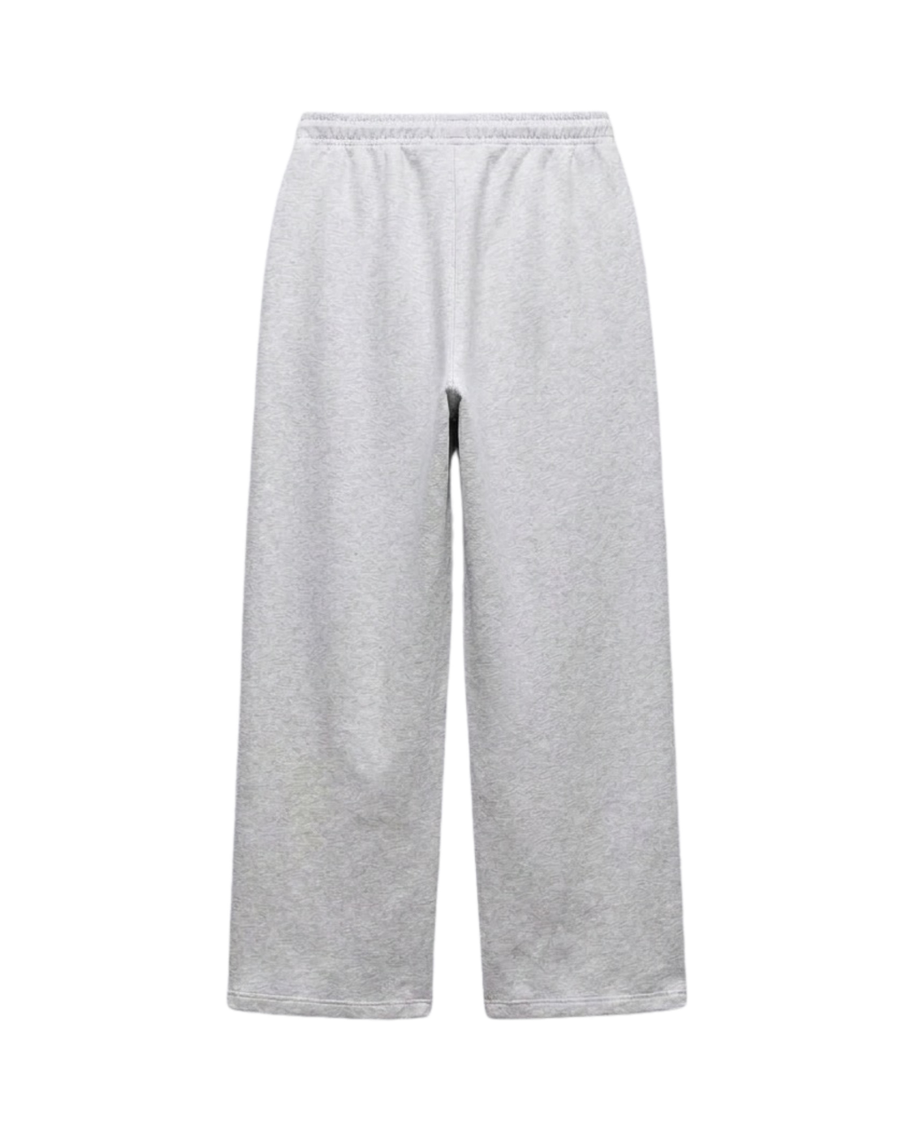 Cloud Fleece High Waist Wide-Leg Sweatpants | Grey Marl | Premium Heavyweight Cotton Baggy Sweatpants with Adjustable Waistband