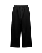 Cloud Fleece High Waist Wide-Leg Sweatpants | Charcoal Black | Premium Heavyweight Cotton Baggy Sweatpants with Adjustable Waistband