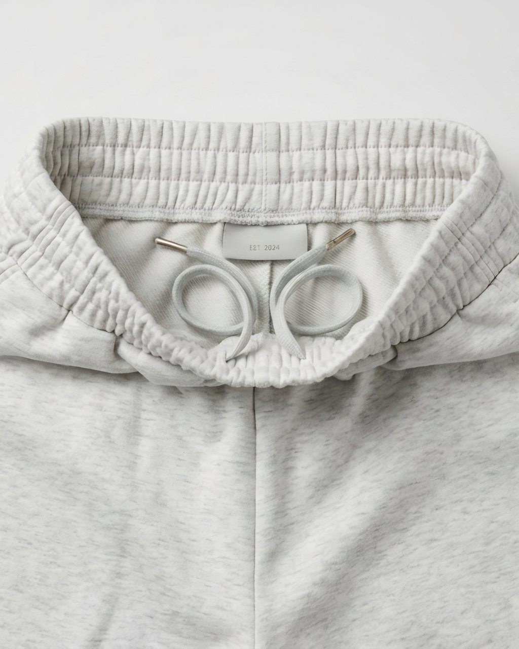 LuxeComfy High Waist Wide-Leg Joggers with Elasticated Waist & Drawstring Waistband | Oatmeal Grey