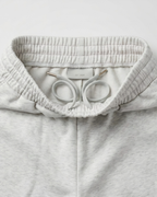 LuxeComfy High Waist Wide-Leg Joggers with Elasticated Waist & Drawstring Waistband | Oatmeal Grey