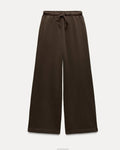 Washed High Waist Women’s Coffee Heavyweight Joggers