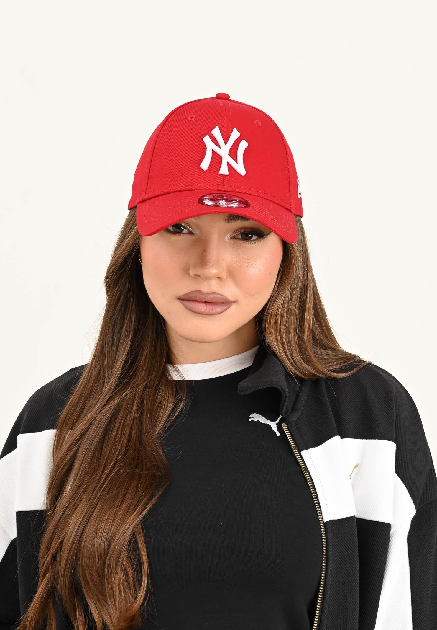 NY Embroidery Red Baseball Cap for Women | Premium Cotton Adjustable Cap Bangladesh