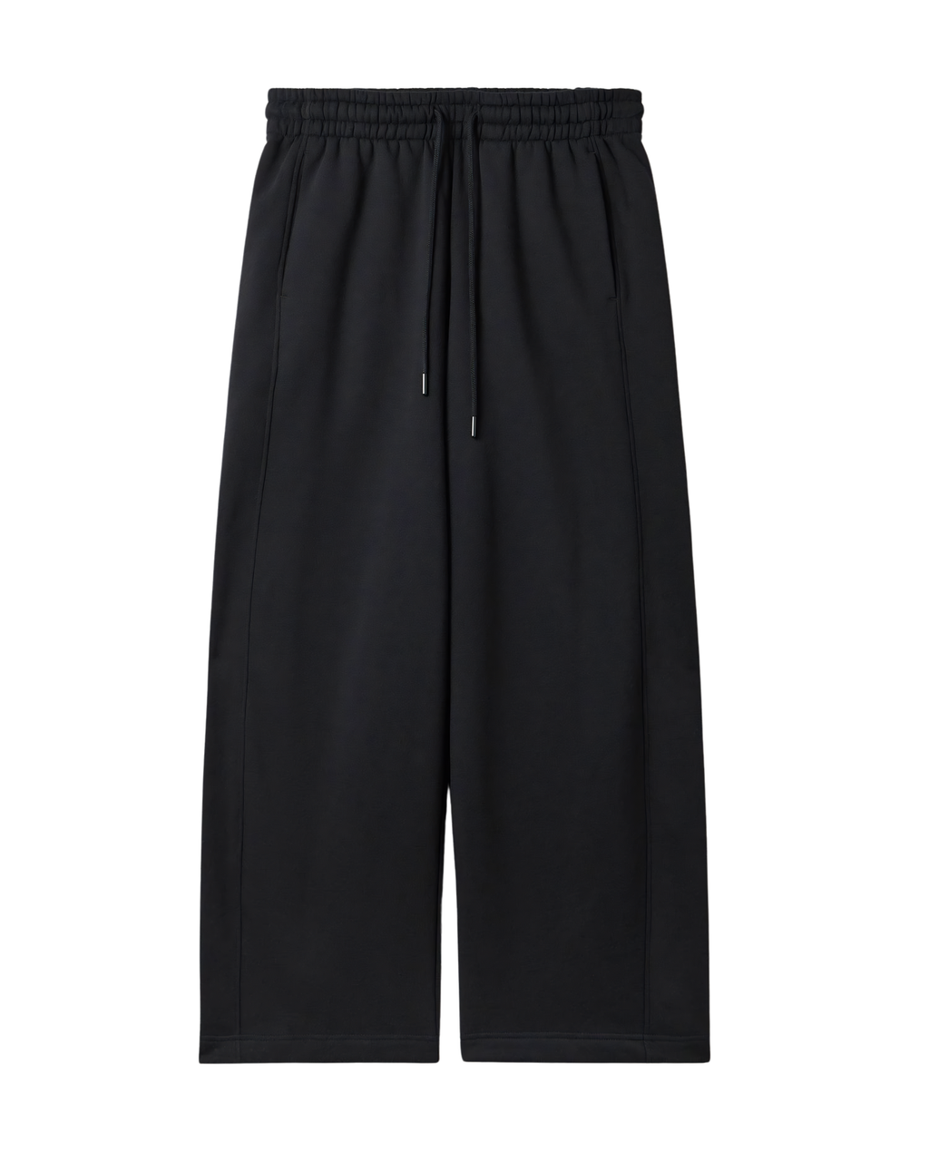 Barrel Fit Sweatpants – Black | Heavy Fleece, Wide Leg, High Waist
