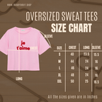 CIAO Ladies Oversized Sweat Tee | GREY