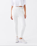 Ladies Joggers | Cream and White