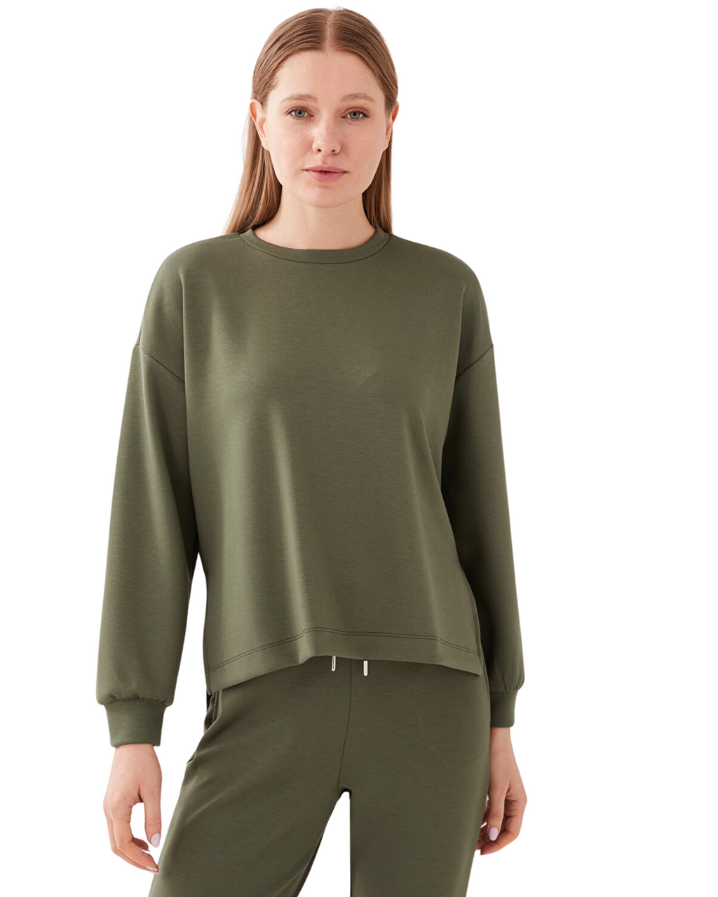 Boyfriend's Oversized Sweatshirt | Olive Green