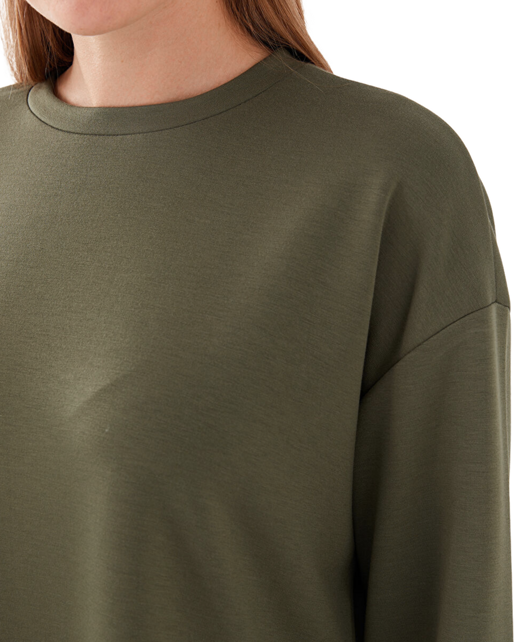 Boyfriend's Oversized Sweatshirt | Olive Green