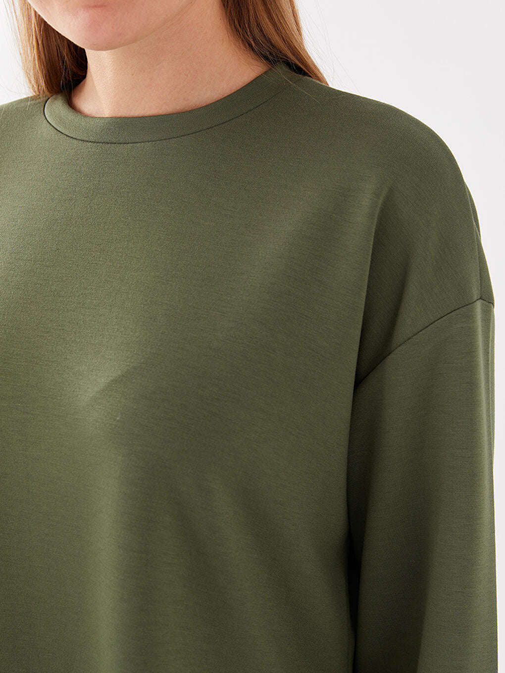 Boyfriend's Oversized Sweatshirt | Olive Green