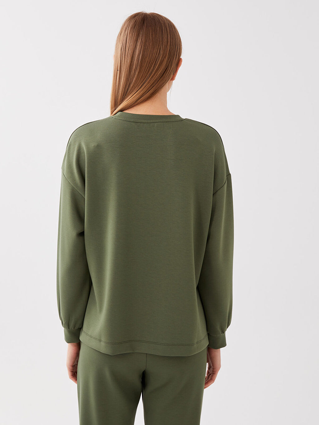 Boyfriend's Oversized Sweatshirt | Olive Green