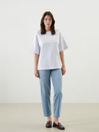 CIAO Ladies Oversized Sweat Tee | GREY