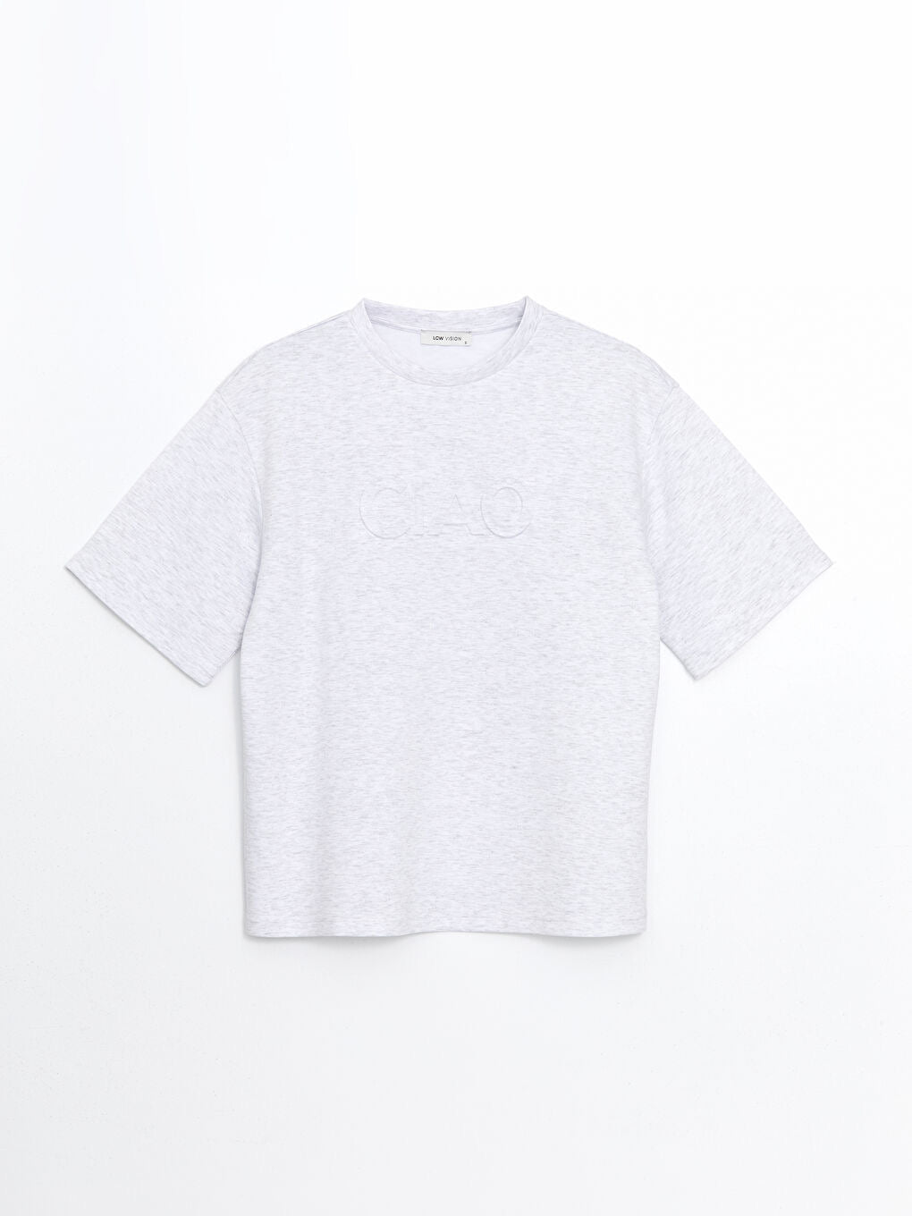 CIAO Ladies Oversized Sweat Tee | GREY