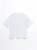 CIAO Ladies Oversized Sweat Tee | GREY