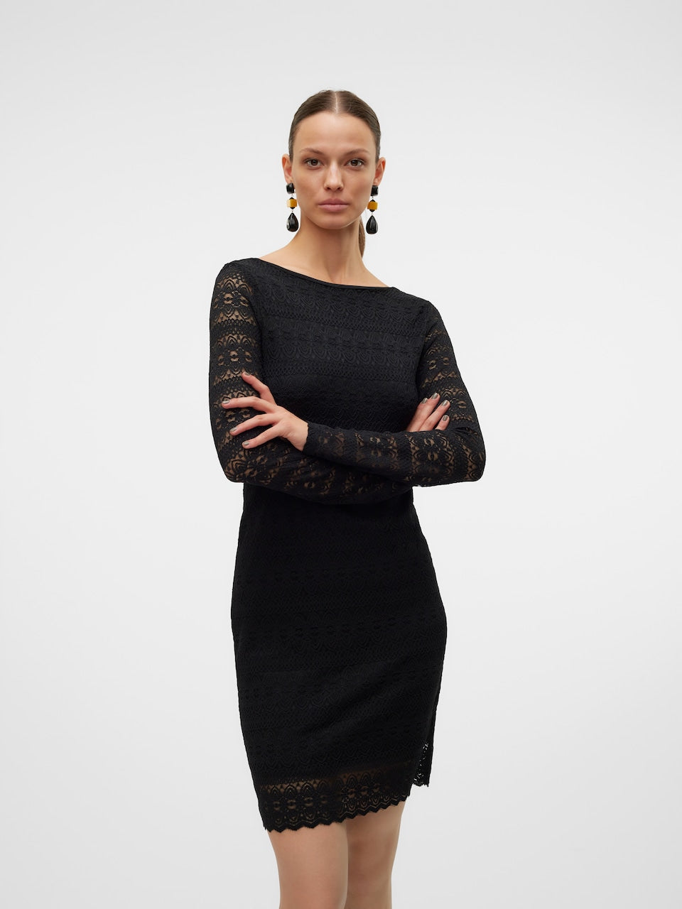 Vero Moda 2-Way Black Short Dress | Cocktail & Party Dress for Women | Black