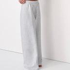 Women’s High-Waist Wide Leg Joggers with Elastic Waist & Adjustable Drawstring | Ash
