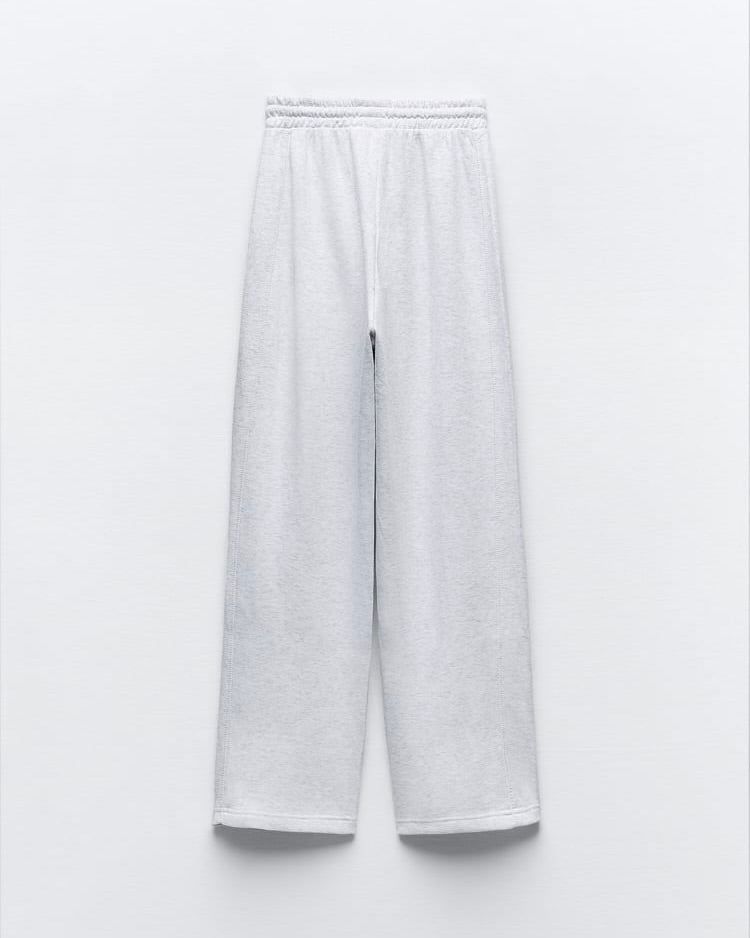 Women’s High-Waist Wide Leg Joggers with Elastic Waist & Adjustable Drawstring | Ash