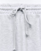 Women’s High-Waist Wide Leg Joggers with Elastic Waist & Adjustable Drawstring | Ash