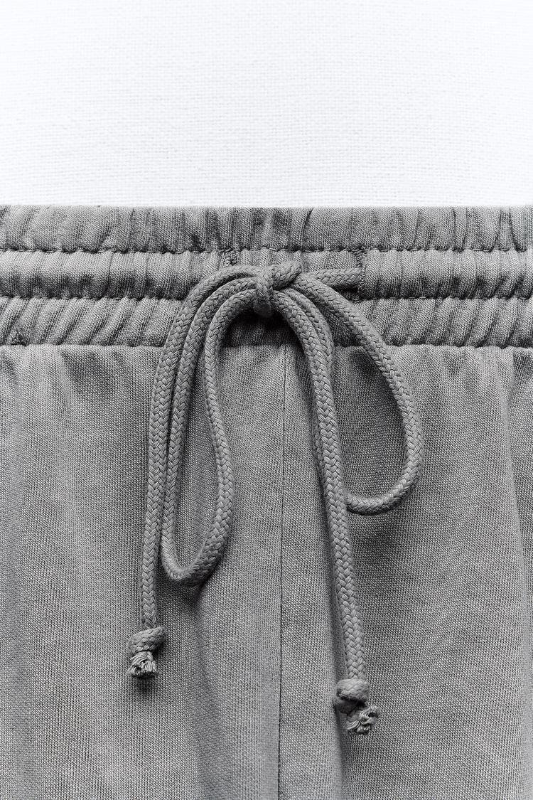 Washed Mid Waist Women’s Grey Heavyweight Joggers