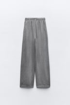Washed Mid Waist Women’s Grey Heavyweight Joggers