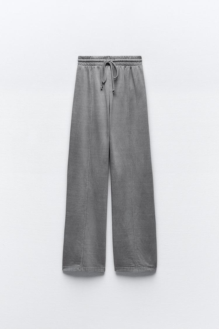 Washed Mid Waist Women’s Grey Heavyweight Joggers