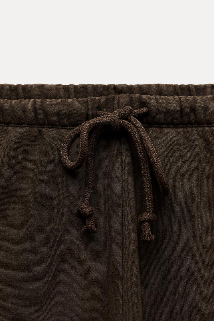 Washed High Waist Women’s Coffee Heavyweight Joggers