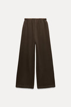 Washed High Waist Women’s Coffee Heavyweight Joggers