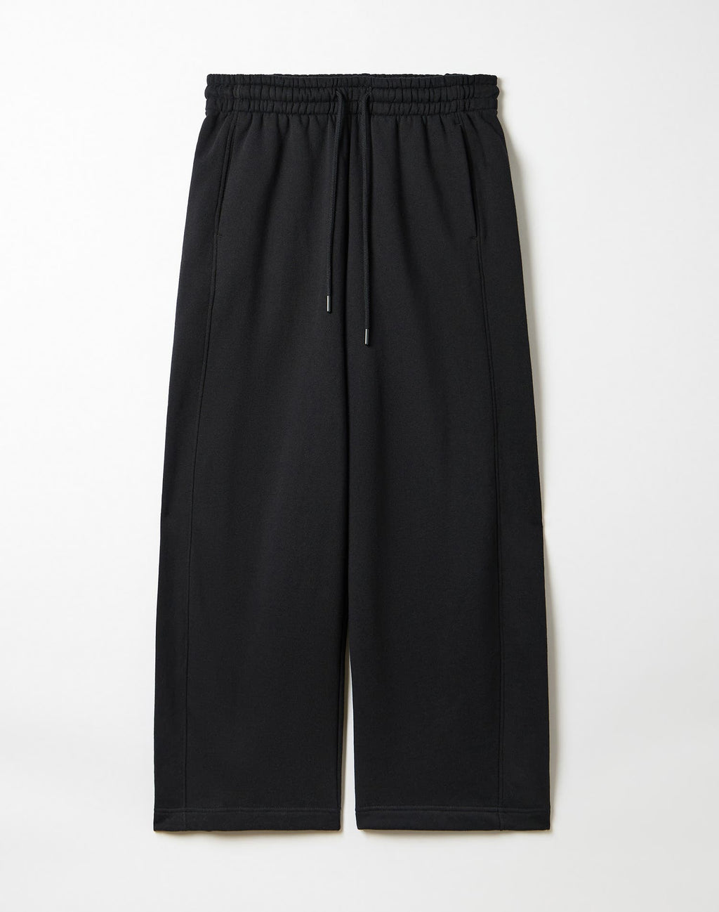 Balloon Fit Sweatpants – Black | Heavy Fleece, Wide Leg, High Waist