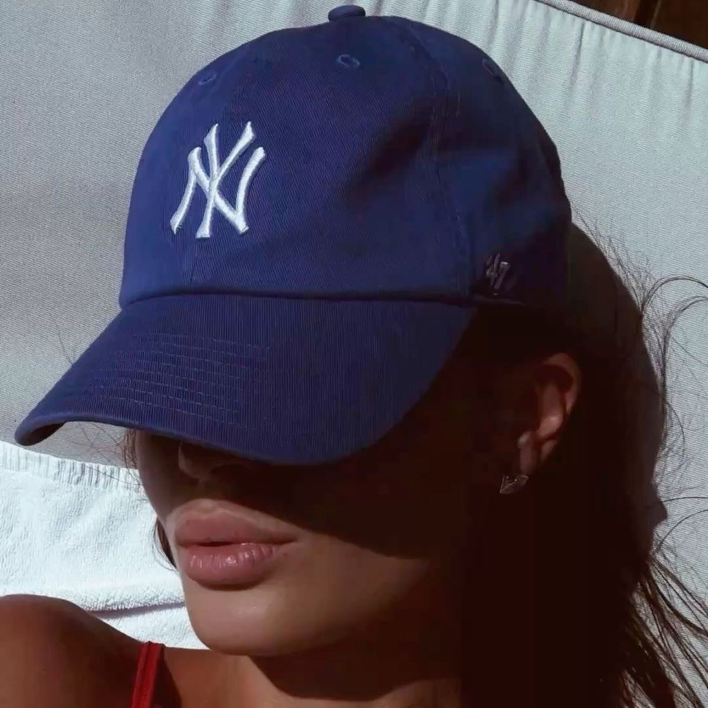 NY Embroidery Blue Baseball Cap for Women | Premium Cotton Cap Bangladesh