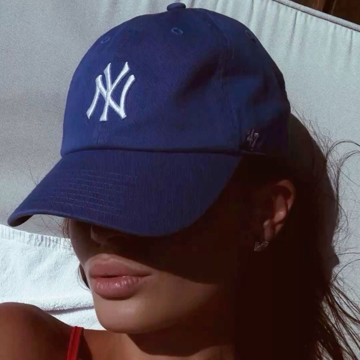 NY Embroidery Blue Baseball Cap for Women | Premium Cotton Cap Bangladesh