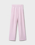 LuxeComfy High Waist Wide-Leg Joggers with Elasticated Waist & Drawstring Waistband | Marshmallow Pink