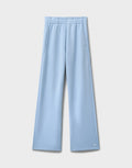 LuxeComfy High Waist Wide-Leg Joggers with Elasticated Waist & Drawstring Waistband | Baby Blue