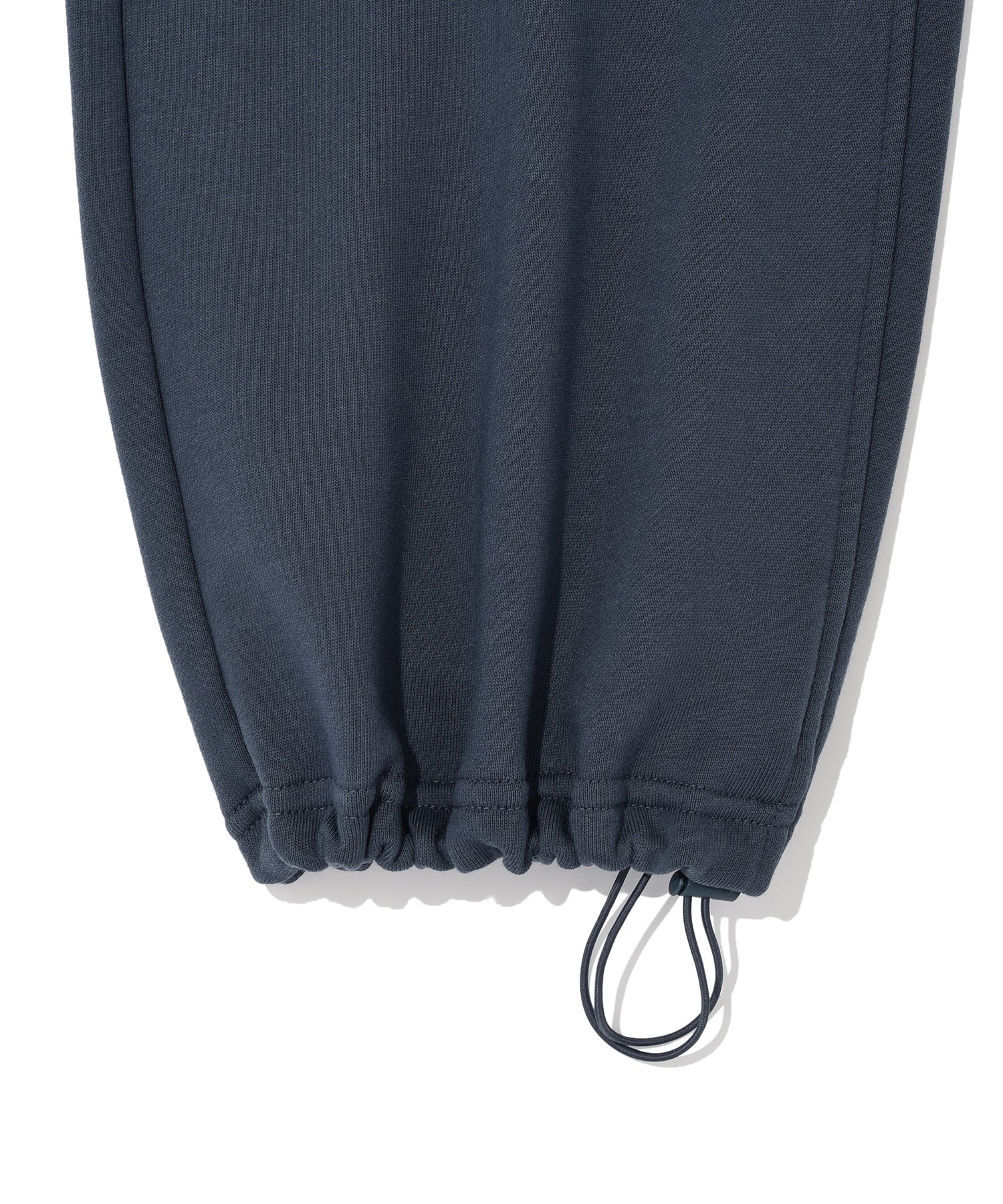 Women’s Dark Blue Smiley Embroidery Baggy Wide Leg Sweatpants – Heavyweight Terry Cotton Premium Pants