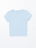 Sky blue Crop Top