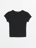 Black Crop Top