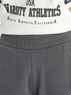 Ladies High Waist Joggers | Light Grey