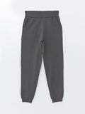 Ladies High Waist Joggers | Light Grey