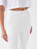 Ladies Joggers | Cream and White