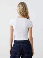 White Crop Top