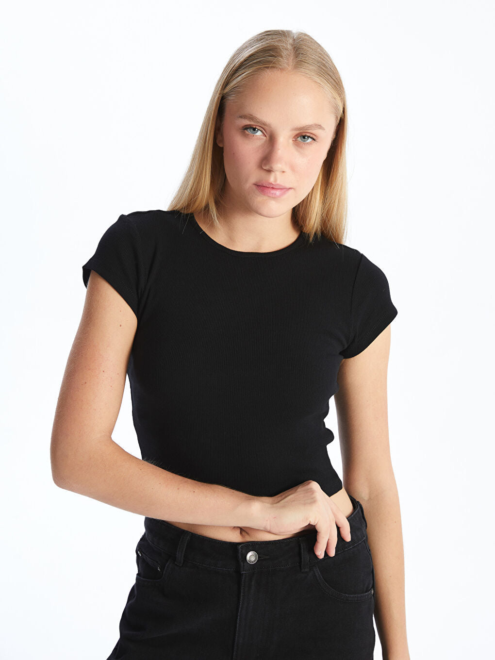 Black Crop Top