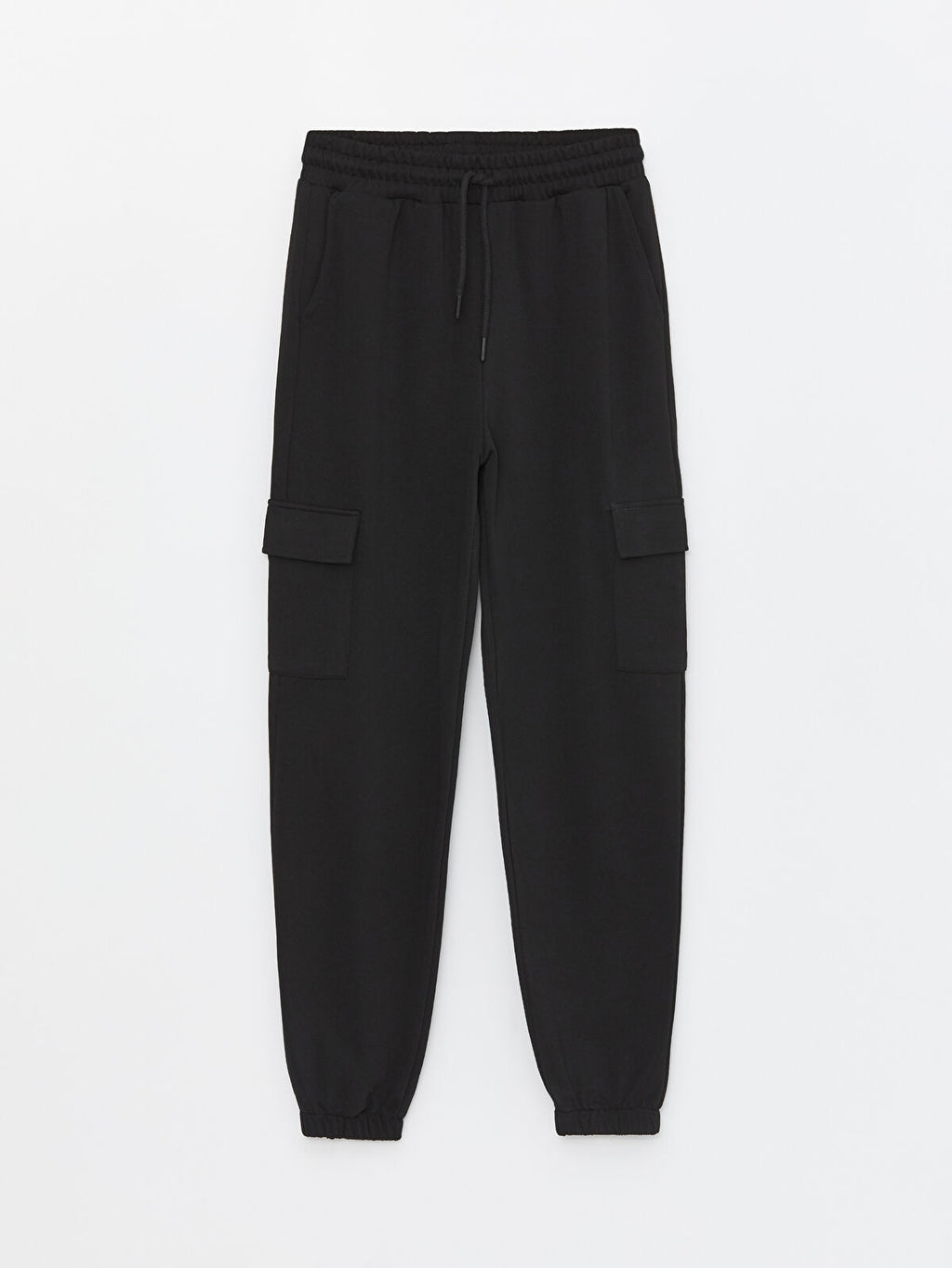 Ladies Baggy Cargo Sweatpants | Black