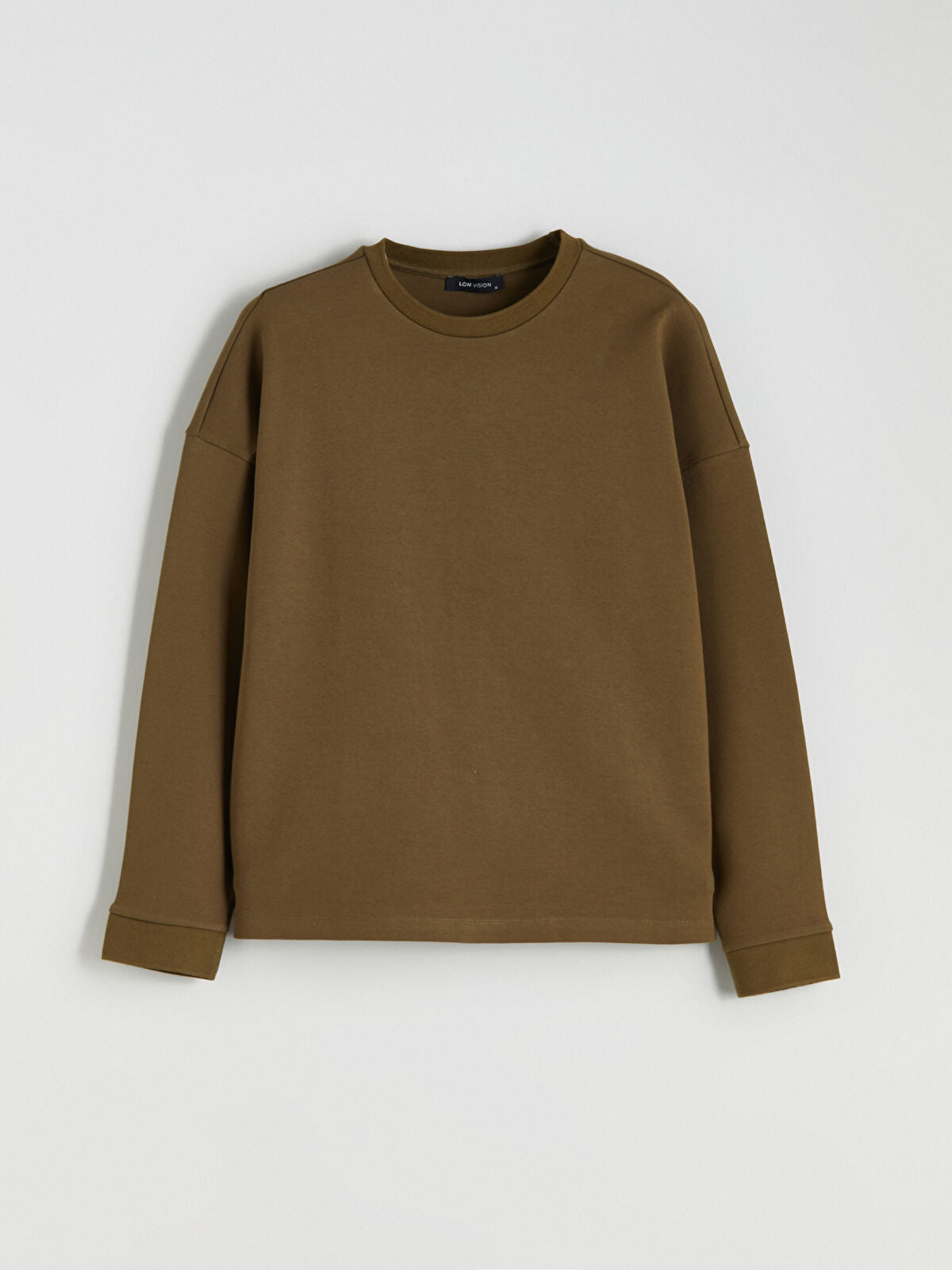 Ladies Boyfriend Oversized Sweatshirt | KHAKI