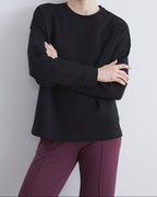 Ladies Boyfriend Oversized Sweatshirt | Black