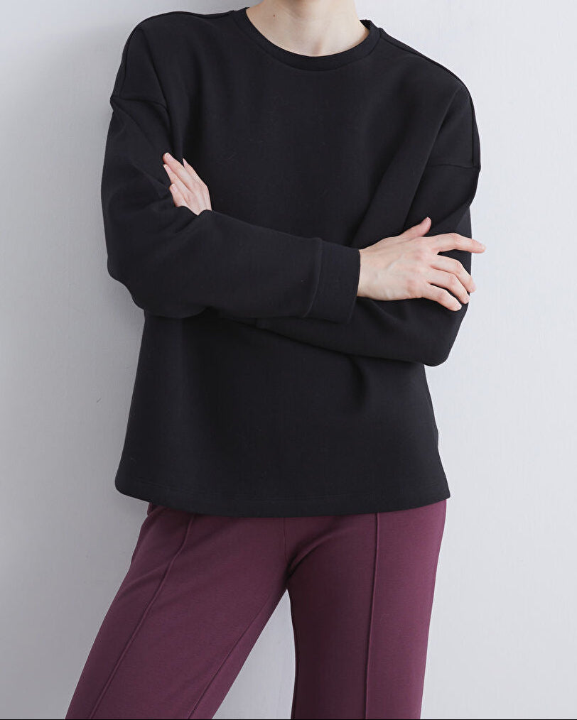 Ladies Boyfriend Oversized Sweatshirt | Black