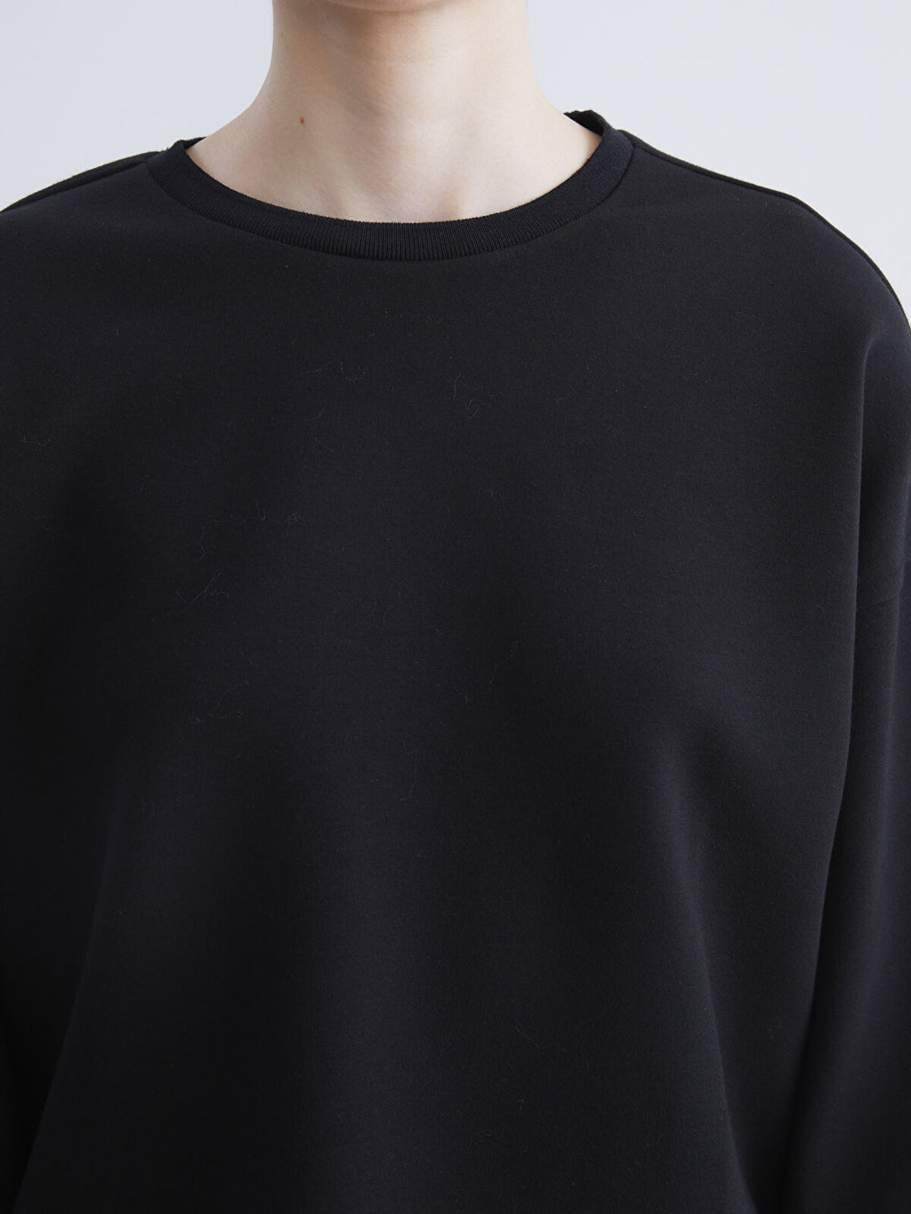 Ladies Boyfriend Oversized Sweatshirt | Black