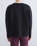 Ladies Boyfriend Oversized Sweatshirt | Black