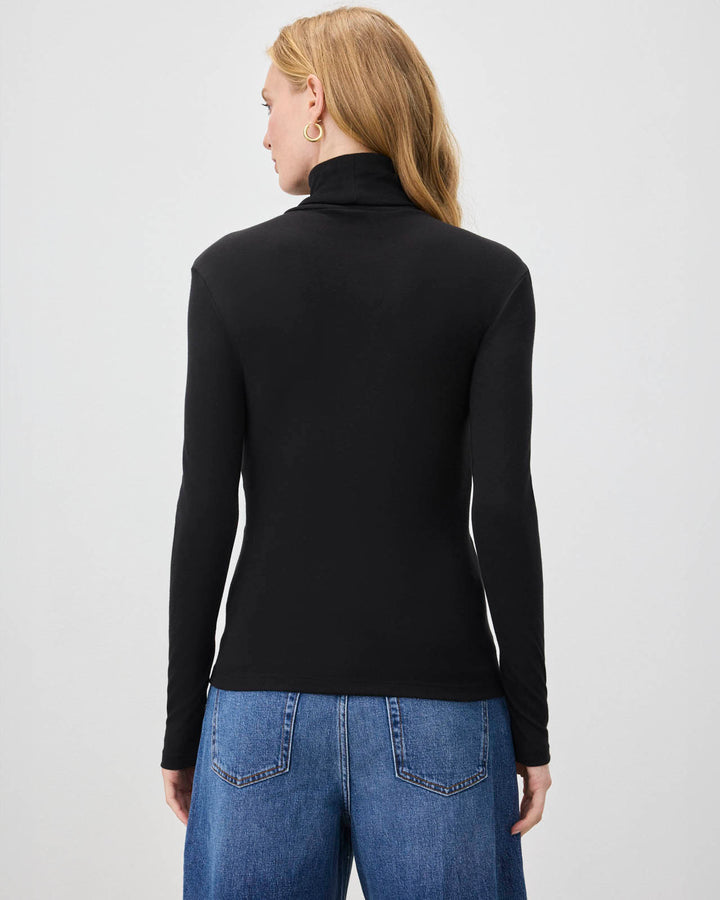 Women’s Black Turtle Neck Top | Classic High Neck Top for Women
