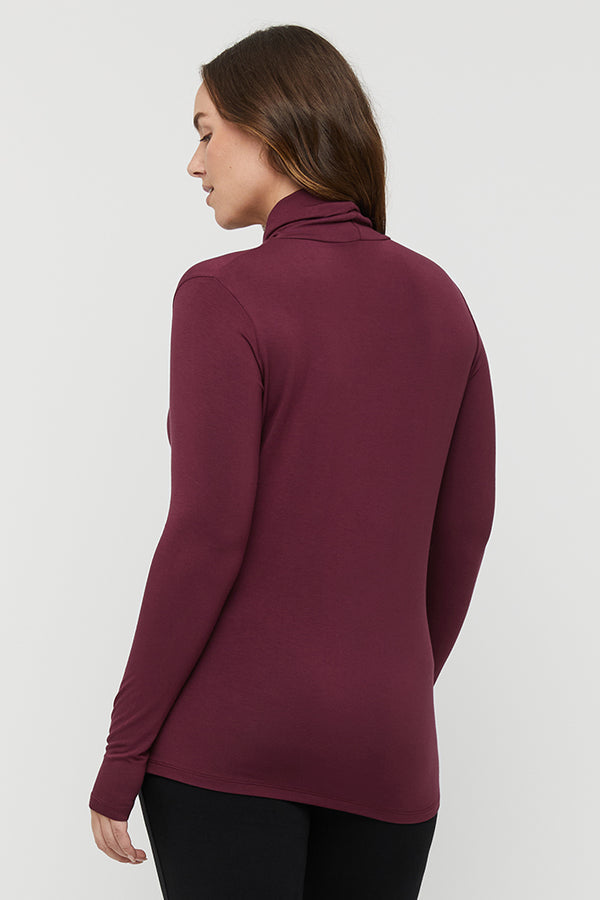 Women’s Maroon Turtle Neck Top |High Neck Top for Women in Bangladesh
